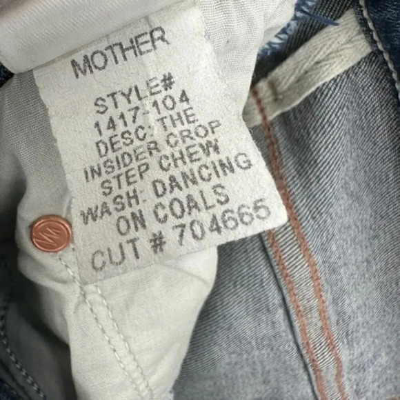 Mother The Insider Crop Step Chew in Dancing On Coals B1640 - Picture 5 of 8